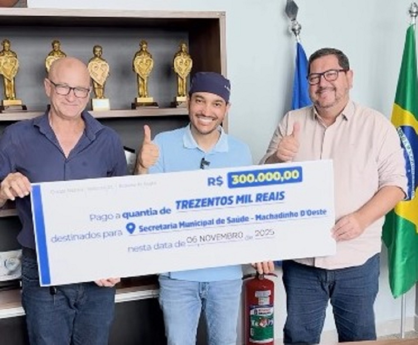 Deputado Fernando Maximo destina R$ 300 mil para saúde de Machadinho D’Oeste