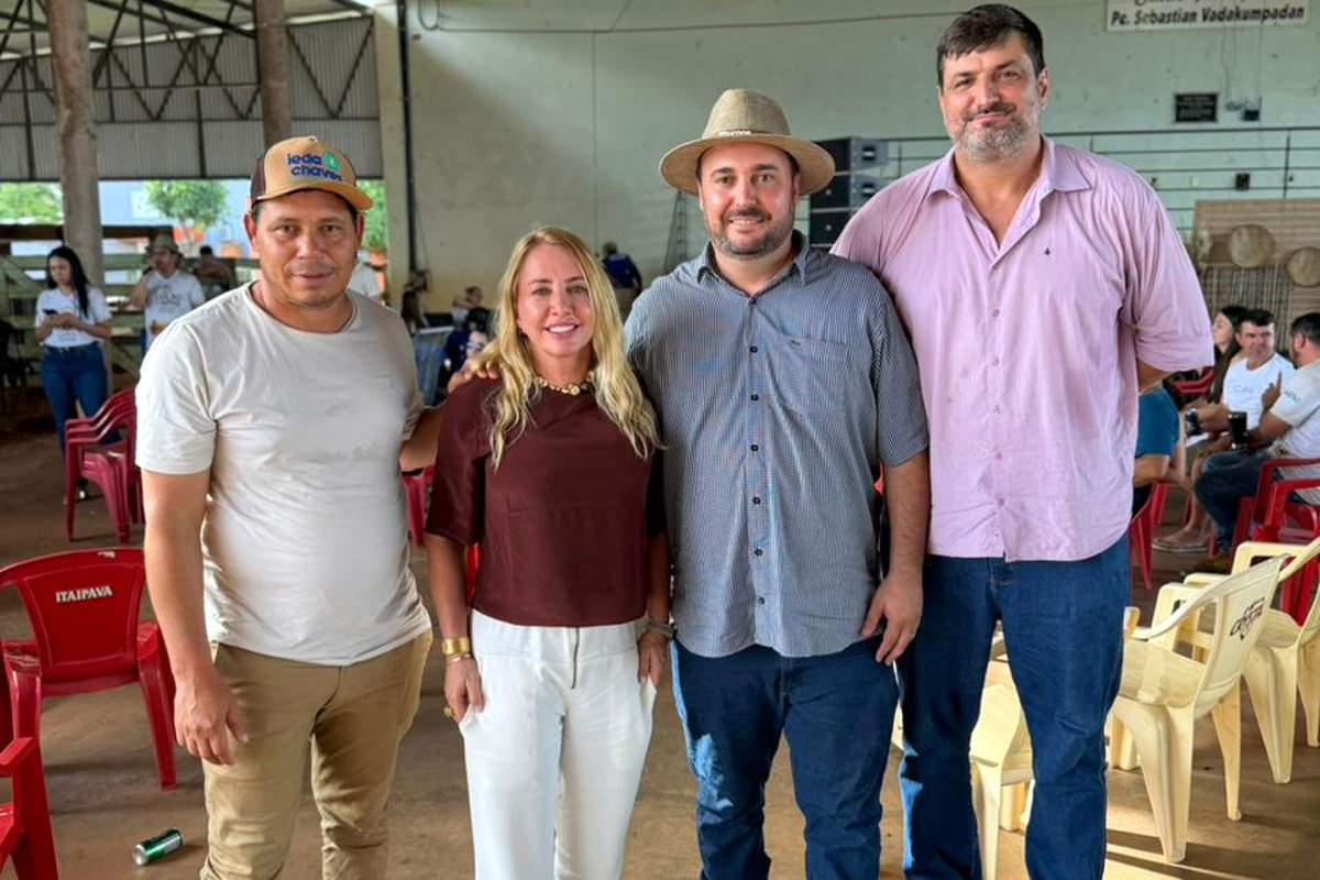 Deputada Ieda Chaves prestigia leilão da Apae e reforça compromisso social durante agenda em Cabixi