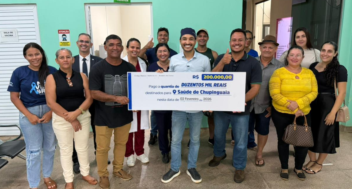 Deputado Dr. Fernando Máximo destina R$ 200 mil para reforçar a saúde de Chupinguaia